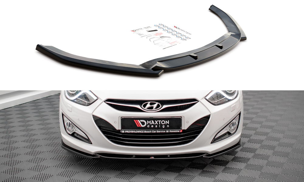 Street+ Spoilerlippe Front Ansatz passend für Hyundai I40 Mk1 schwarz Hochglanz