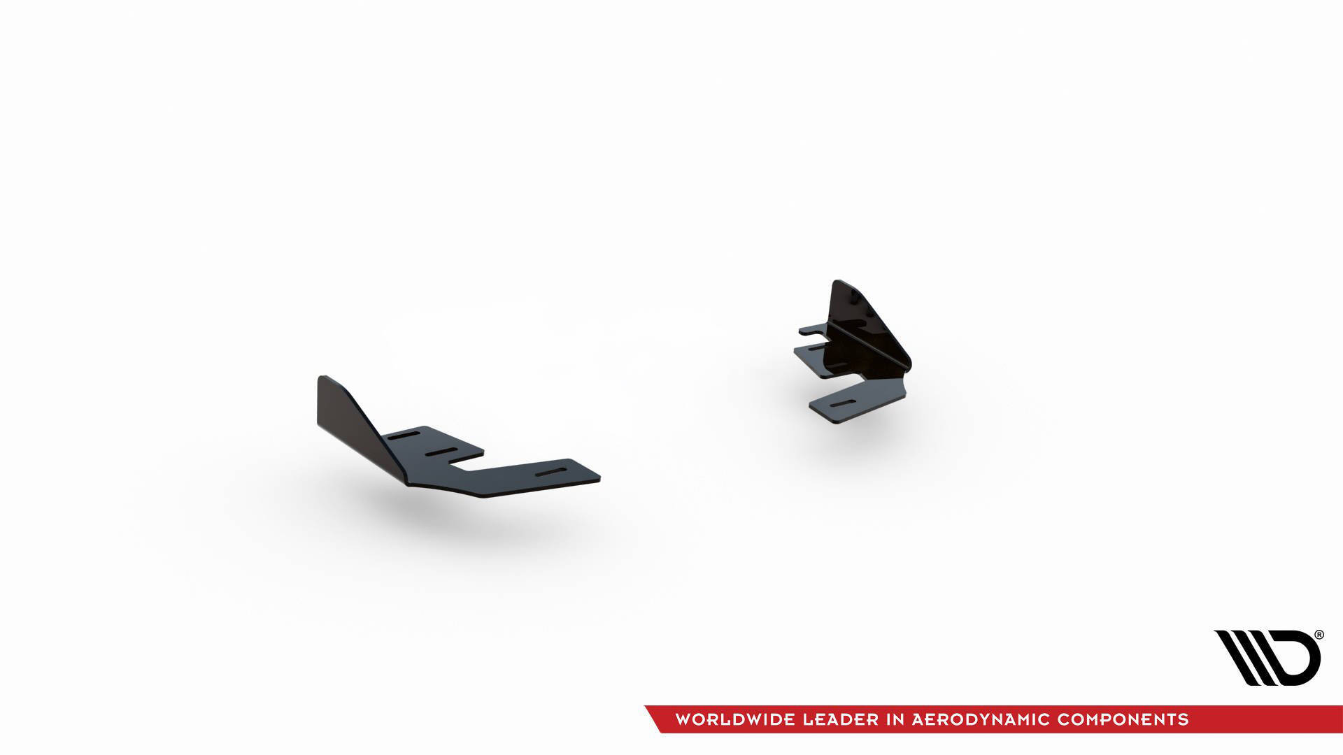 Hintere Seiten Flaps passend für VW Golf GTI / GTE / R-Line Mk8 schwarz Hochglanz