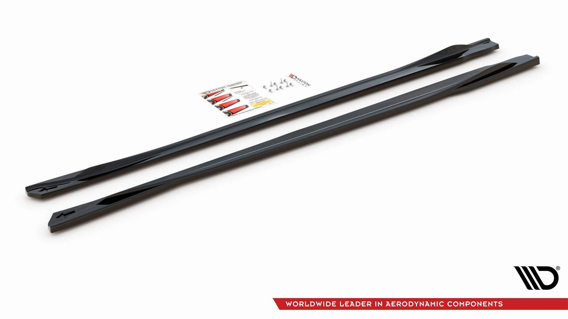 Street+ Seitenschweller Leisten passend für Toyota Avensis Mk3 FL schwarz Hochglanz