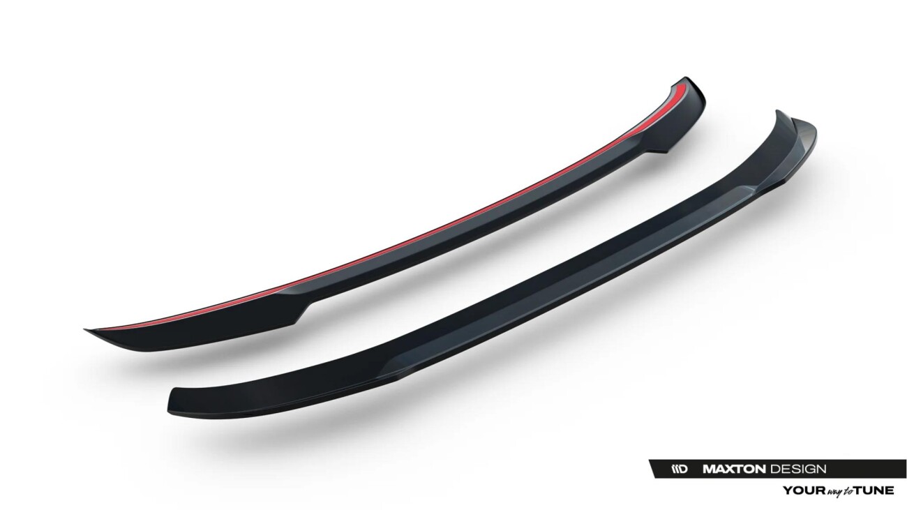 Oberer Heckspoiler Lippe passend für Alfa Romeo Junior Mk1 schwarz Hochglanz