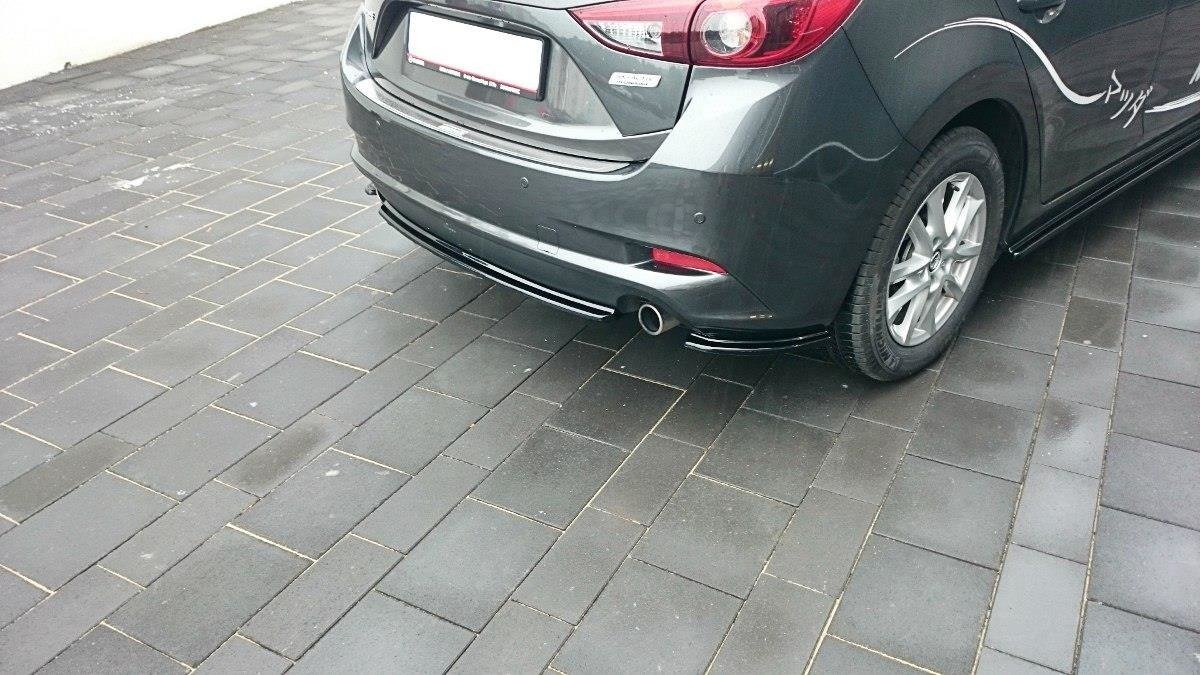 Heckansatz Mazda 3 BM Mk3 Facelift schwarz Hochglanz