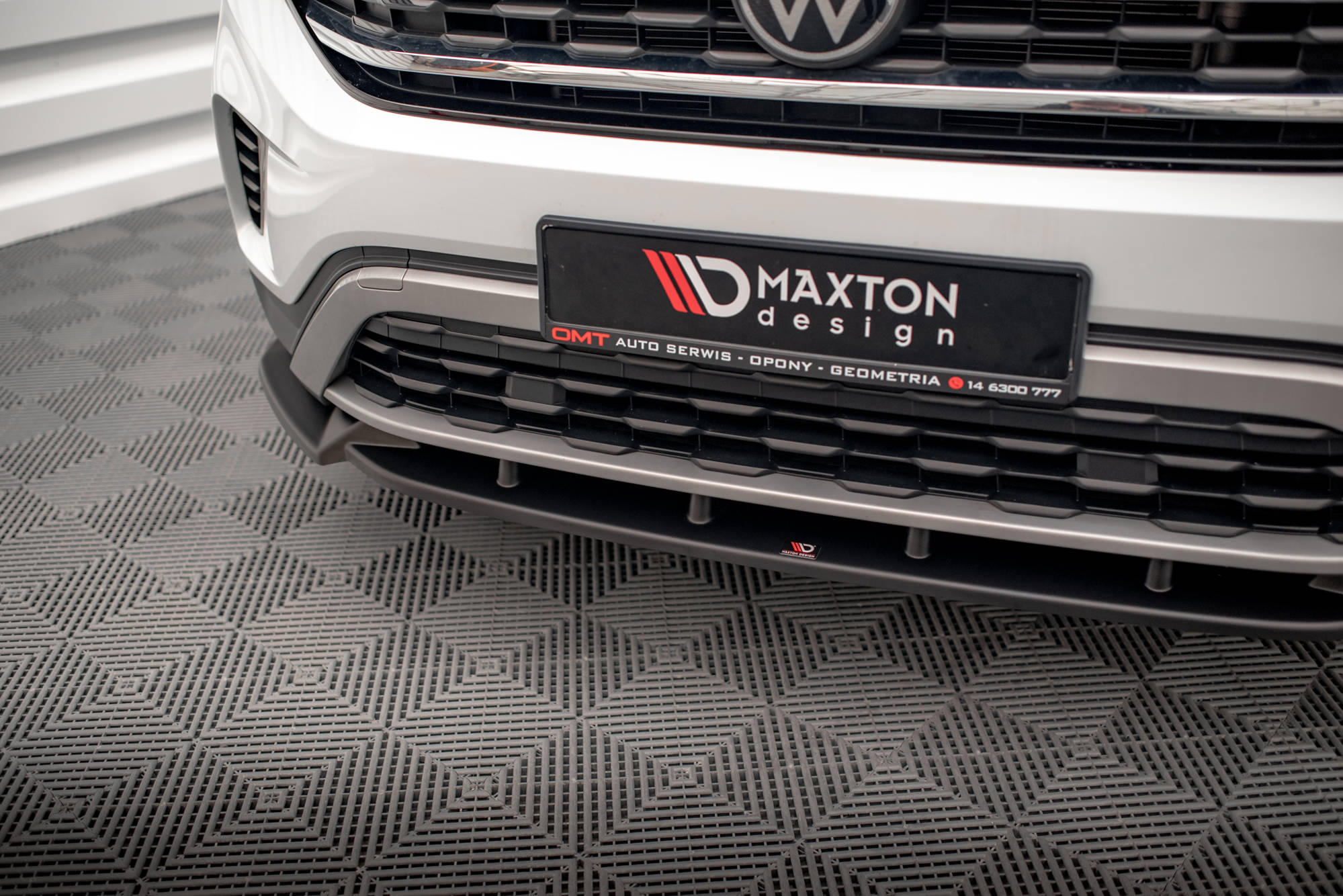 Street+ Spoilerlippe Front Ansatz V.1 passend für VW Atlas Cross Sport schwarz matt