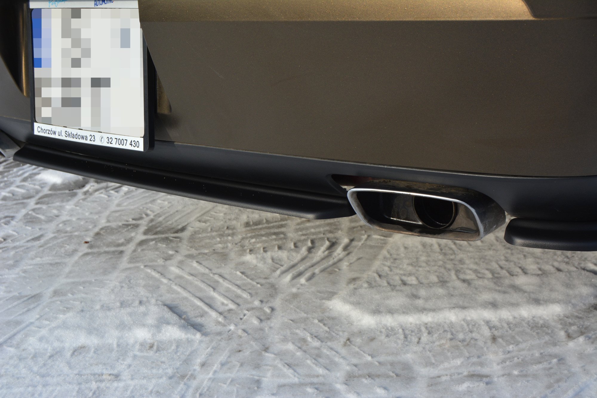 Heckansatz DODGE CHALLENGER MK3. PHASE-I SRT8 COUPE schwarz Hochglanz