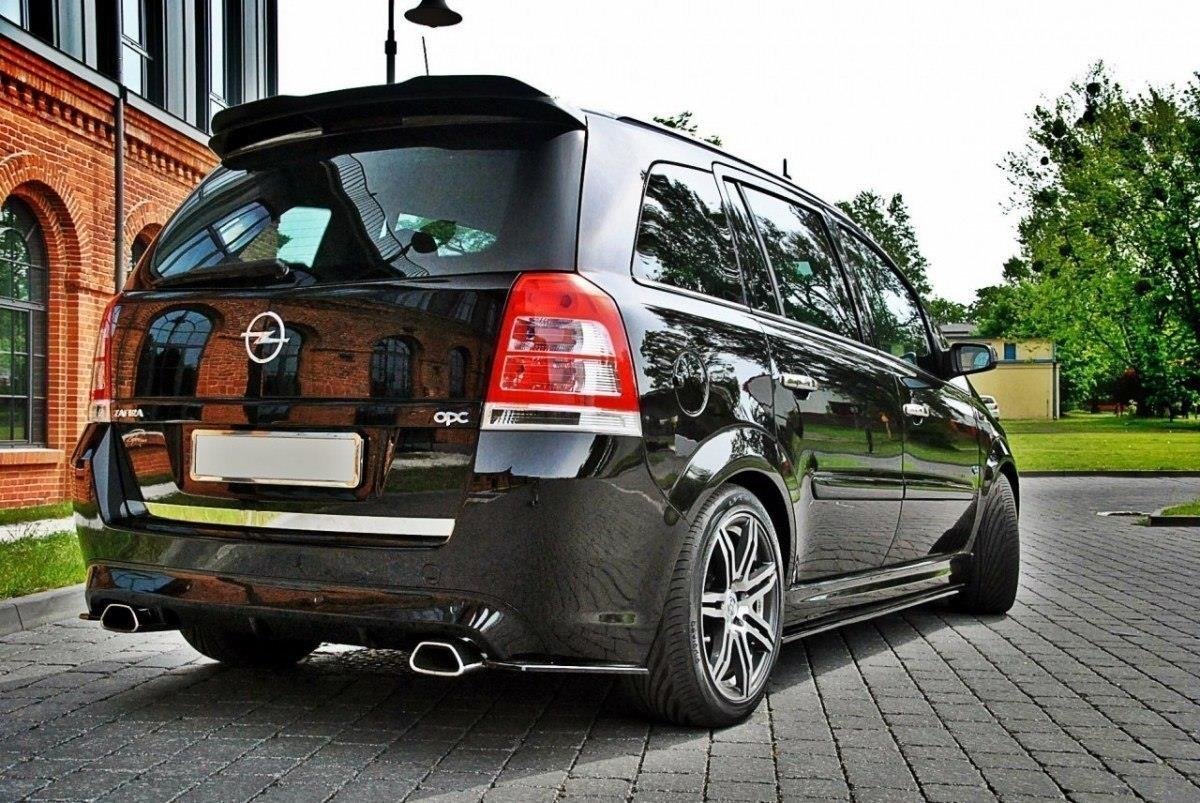 Street+ Seitenschweller Leisten passend für Opel Zafira B OPC schwarz Hochglanz