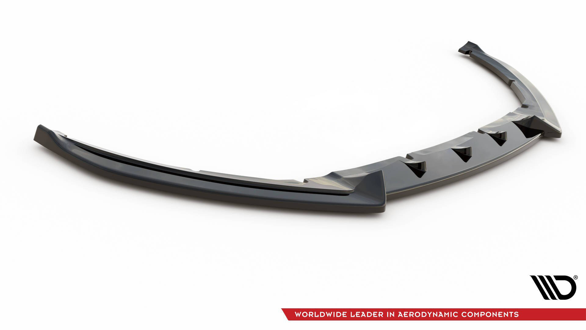 Street+ Spoilerlippe Front Ansatz V.4 passend für Ford Focus ST Mk3 FL schwarz Hochglanz