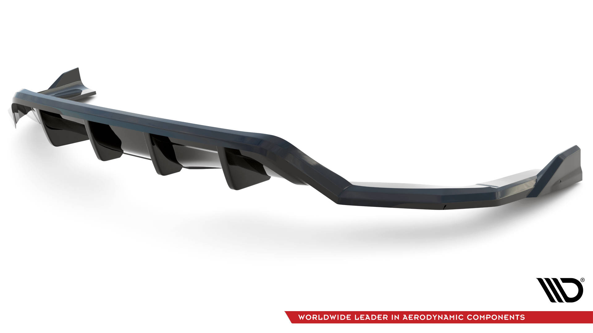 Street+ Mittlerer Diffusor RACE Heck Ansatz passend für BMW X6 M-Paket F16 schwarz Hochglanz