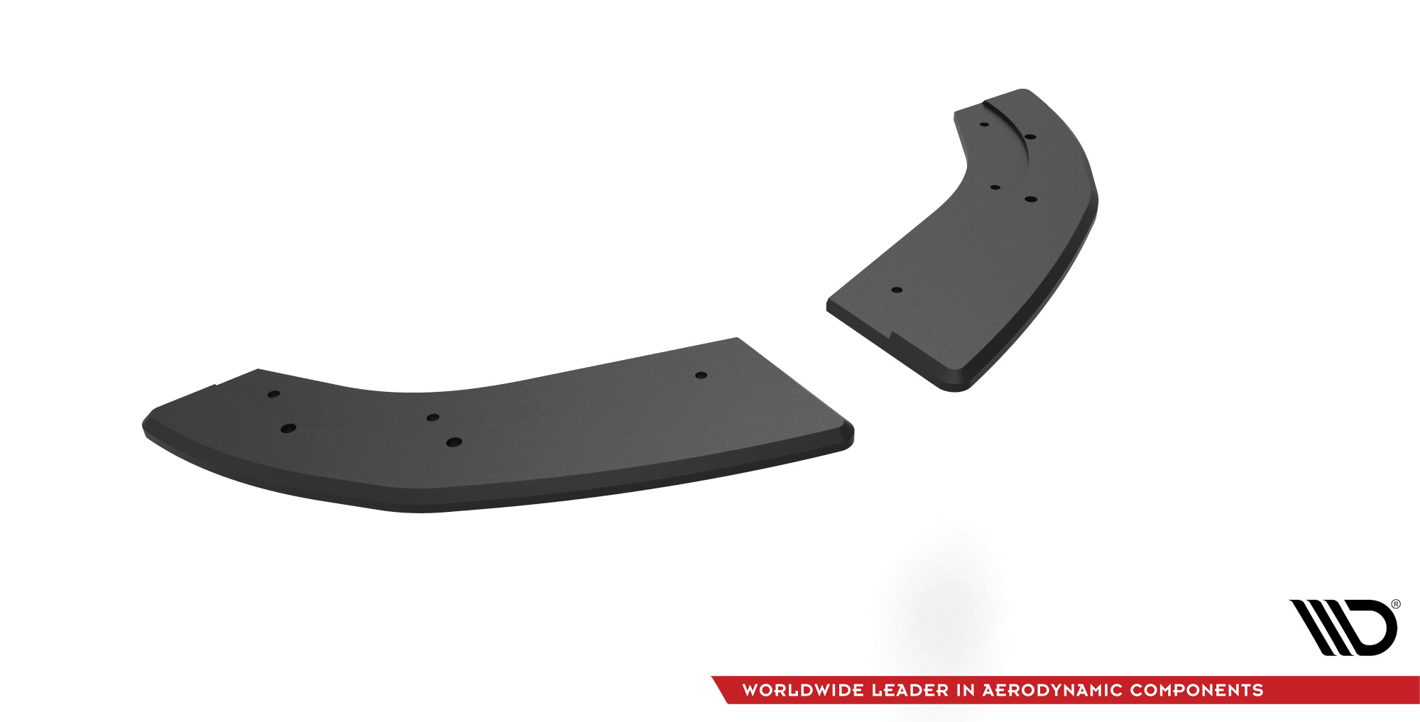 Street Pro Heck Ansatz Flaps passend für Ford Fiesta ST Mk6 rot