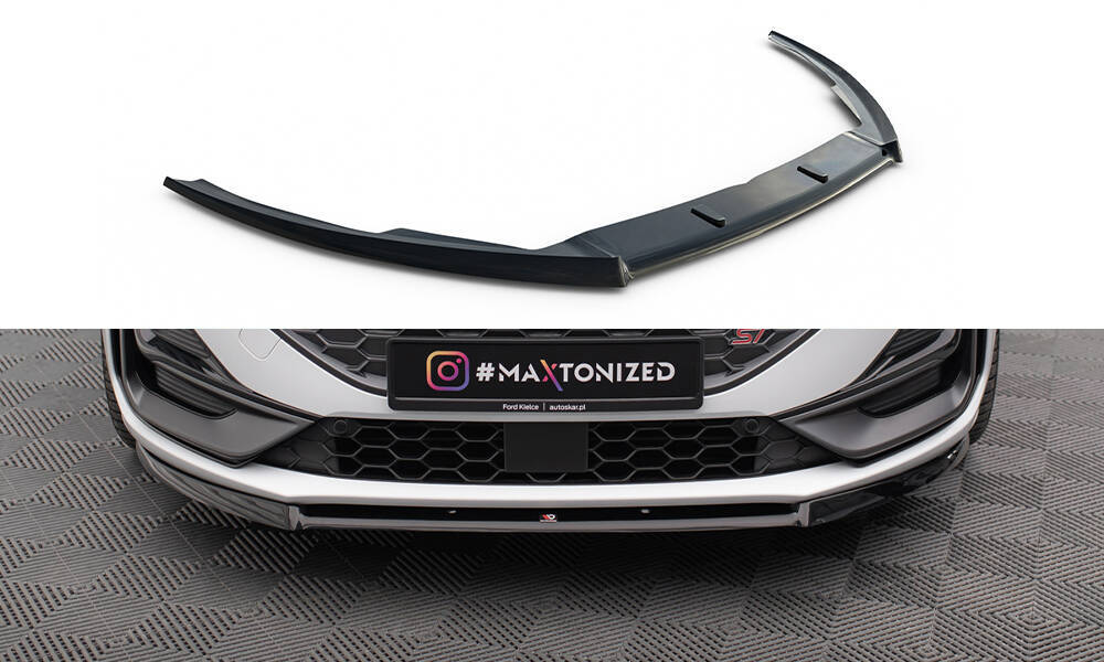 Front Ansatz V.2 für Ford Focus ST / ST-Line Mk4 Facelift schwarz Hochglanz