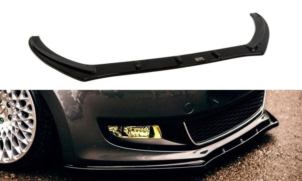 Front Ansatz für VW Polo Mk5 schwarz Hochglanz