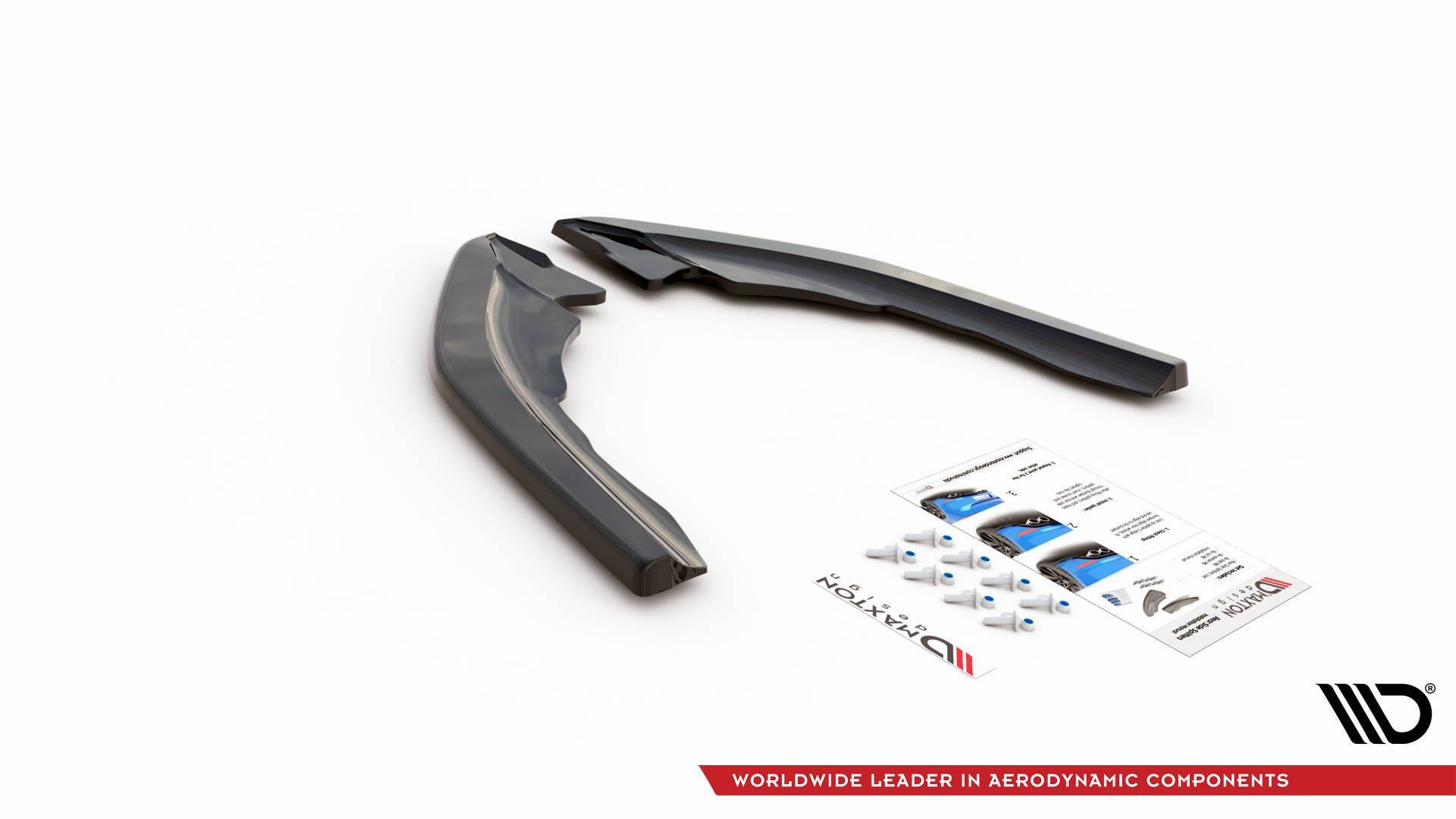 Street+ Heck Ansatz Flaps V.3 passend für BMW M2 F87 schwarz Hochglanz