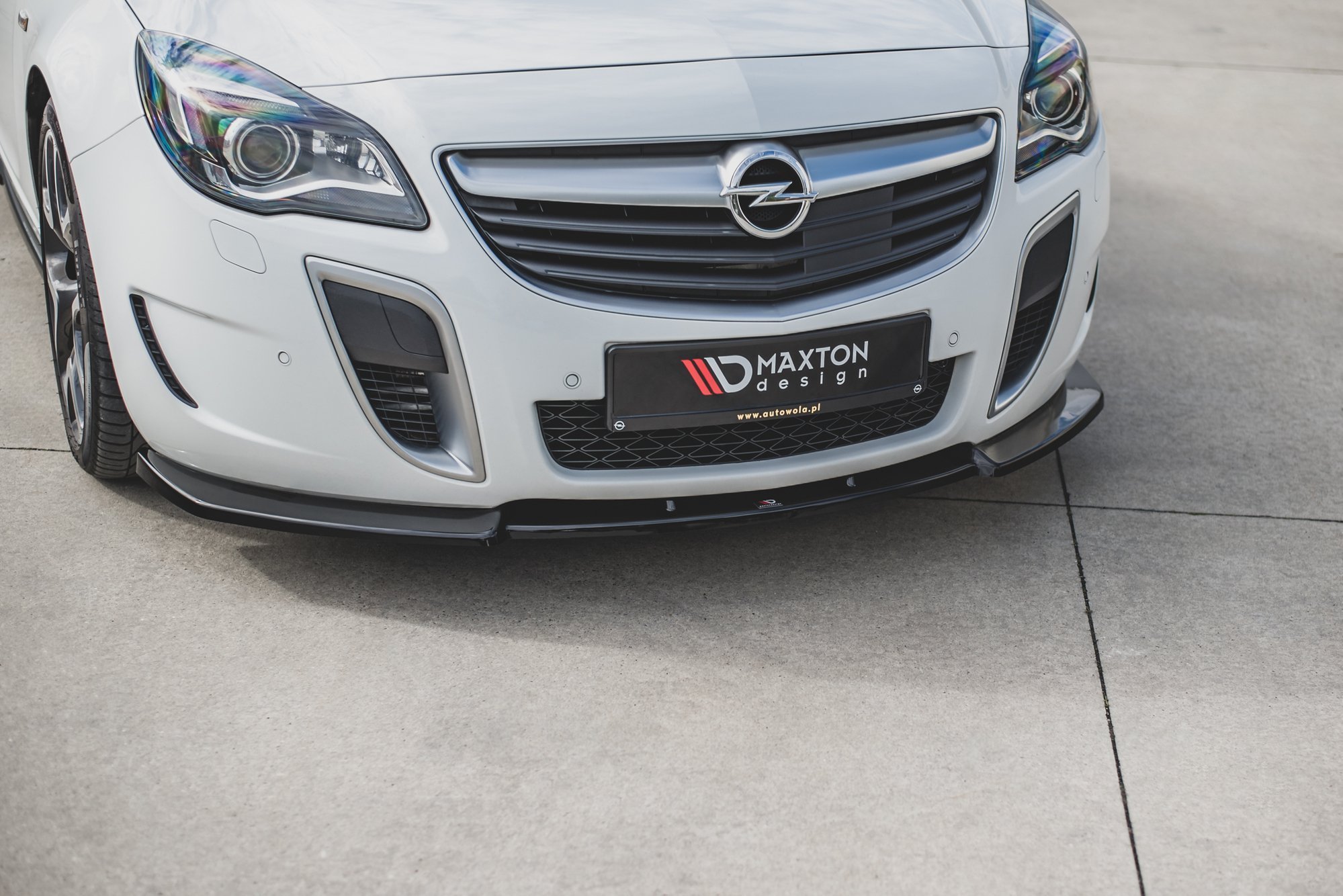 Front Ansatz V.1 für Opel Insignia Mk. 1 OPC Facelift schwarz Hochglanz