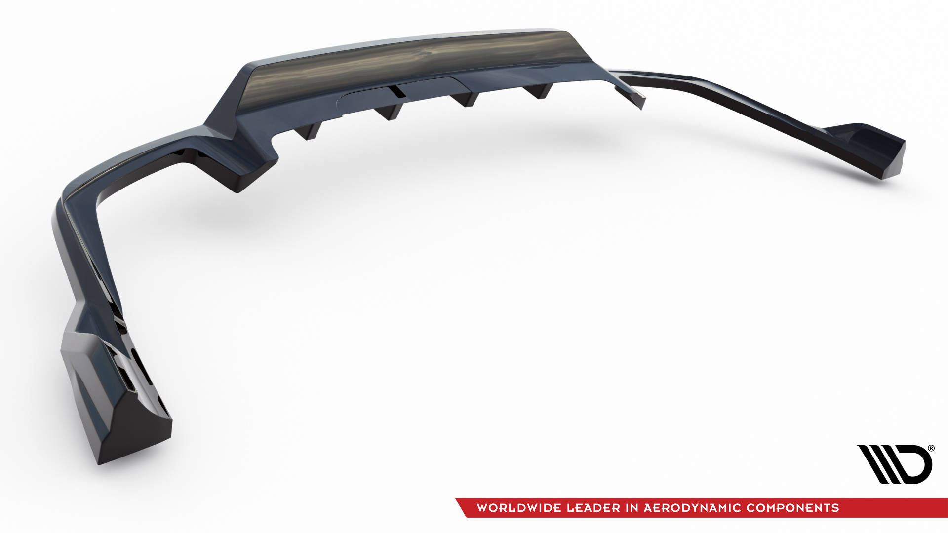 Street+ Mittlerer Diffusor RACE Heck Ansatz passend für Volvo XC60 R-Design Mk2 FL schwarz Hochglanz