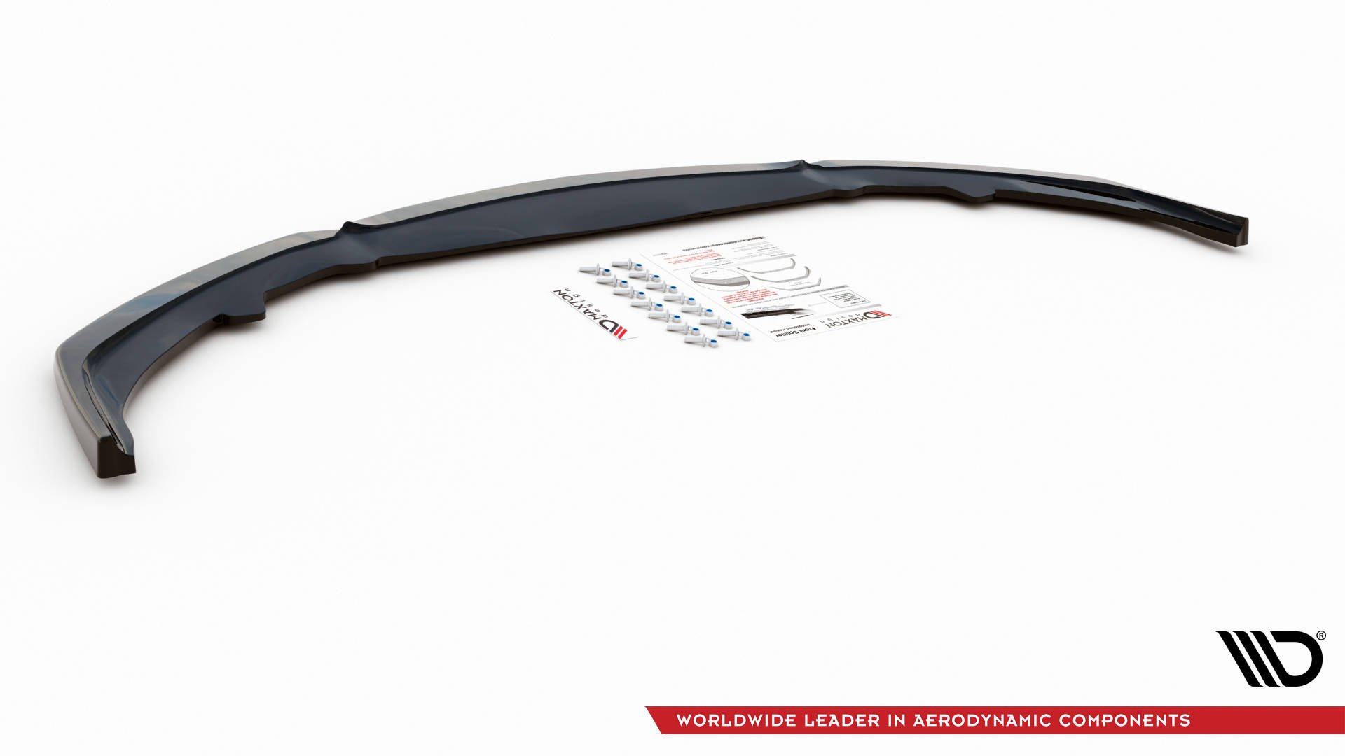 Street+ Spoilerlippe Front Ansatz V.2 passend für Lexus IS F Mk2 schwarz Hochglanz