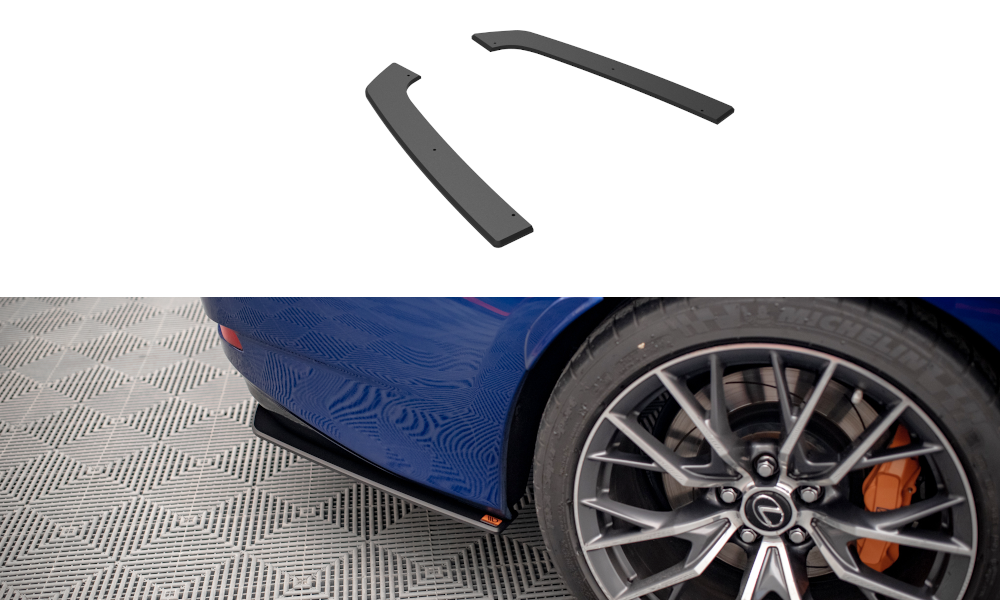 Street Pro Heck Ansatz Flaps passend für Lexus GS F Mk4 FL rot