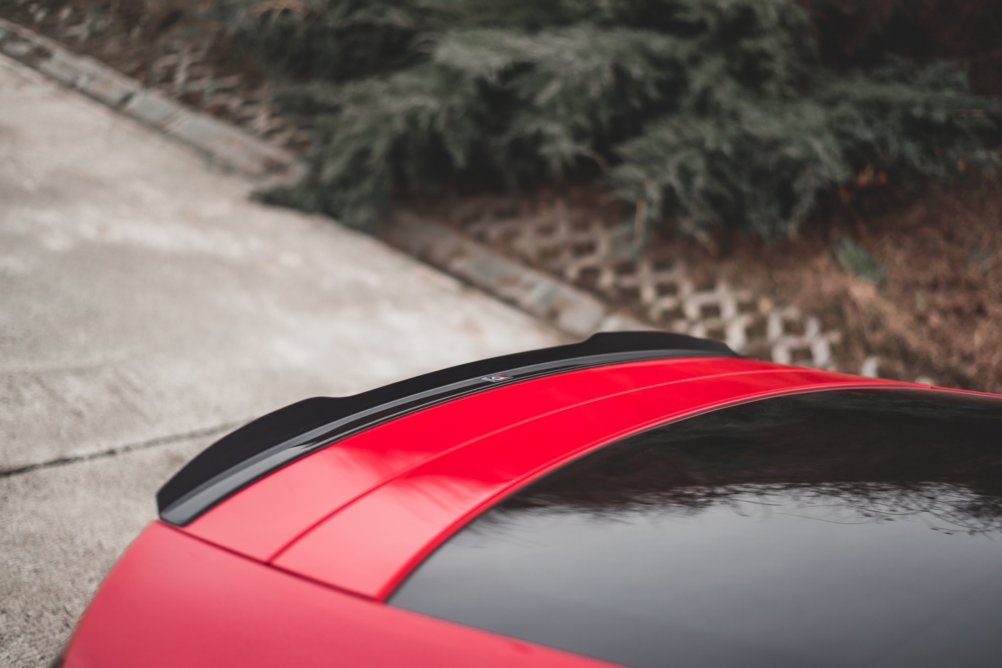 Spoiler CAP für Audi A7 C8 / C8 S-Line / S7 C8 / RS7 C8 schwarz Hochglanz