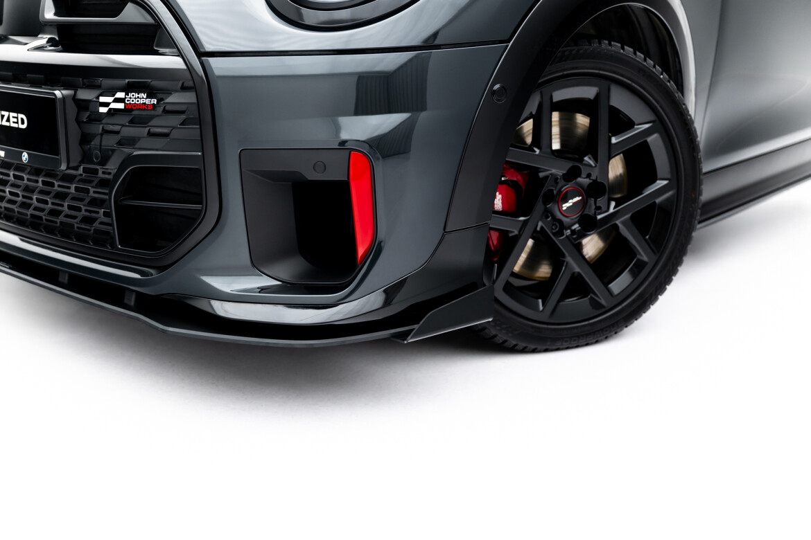 Front Stoßstange Flaps passend für Mini Cooper John Cooper Works F65 schwarz Hochglanz