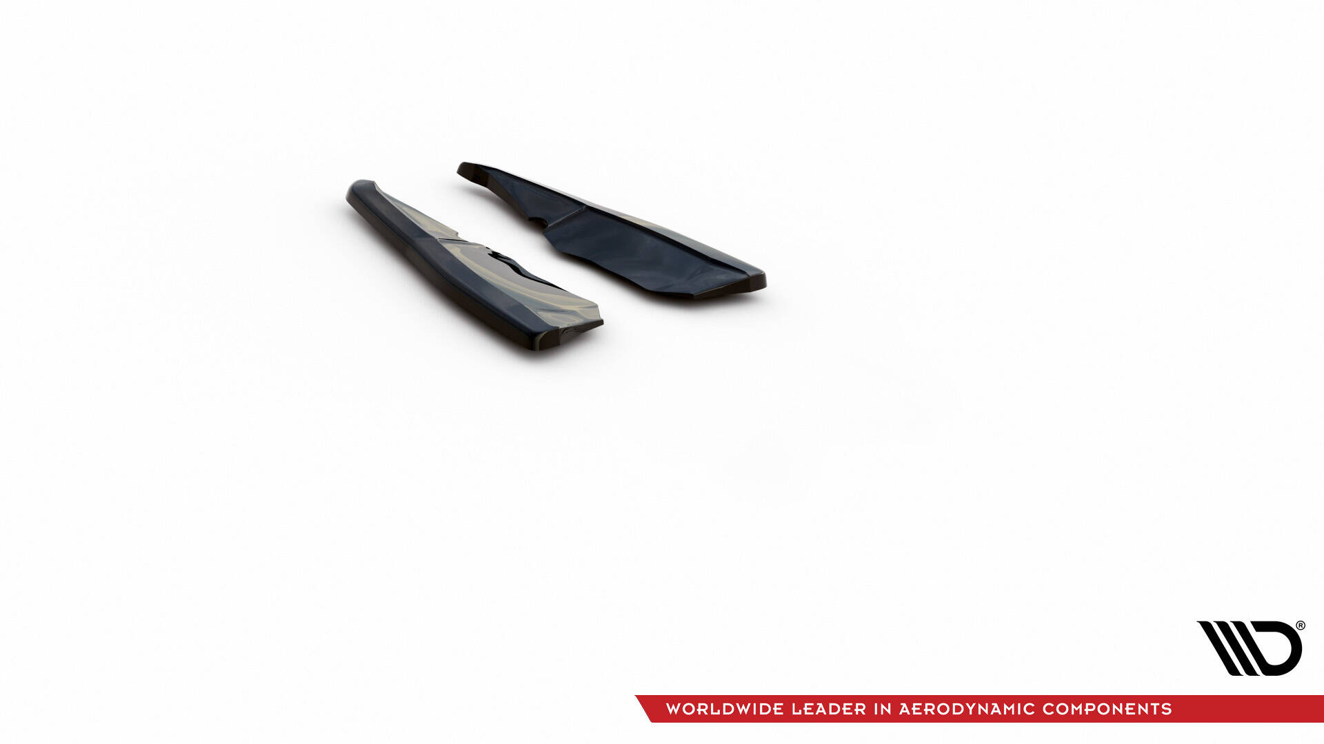 Heck Ansatz Flaps Diffusor für Skoda Kodiaq RS Mk1 / Mk1 Facelift schwarz Hochglanz
