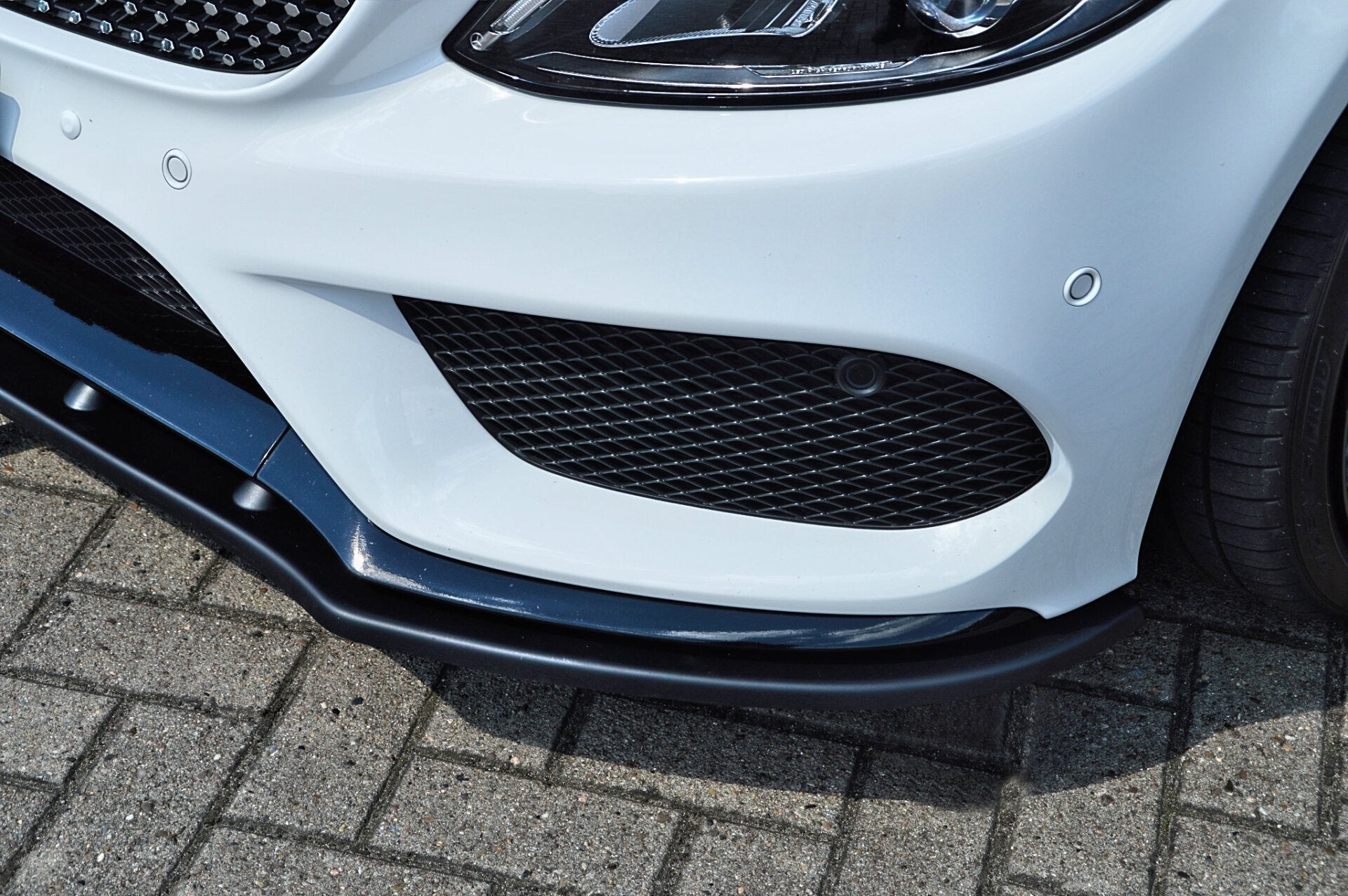 Cup Frontspoilerlippe für Mercedes C W205 43 AMG Limousine OEM Optik