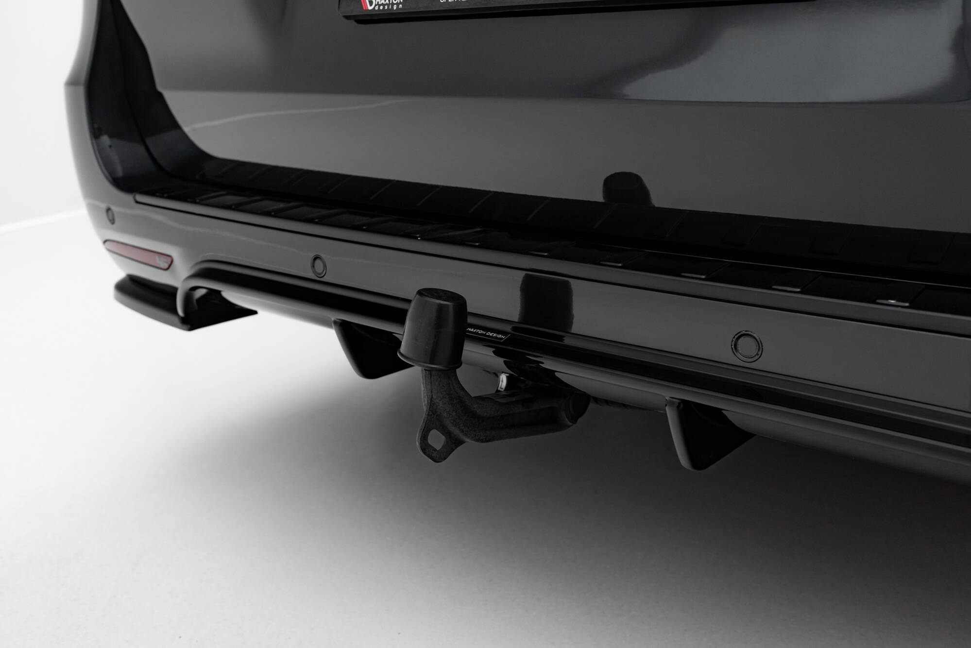 Street+ Heck Ansatz Diffusor passend für Mercedes V-Klasse AMG-Line W447 FL schwarz Hochglanz
