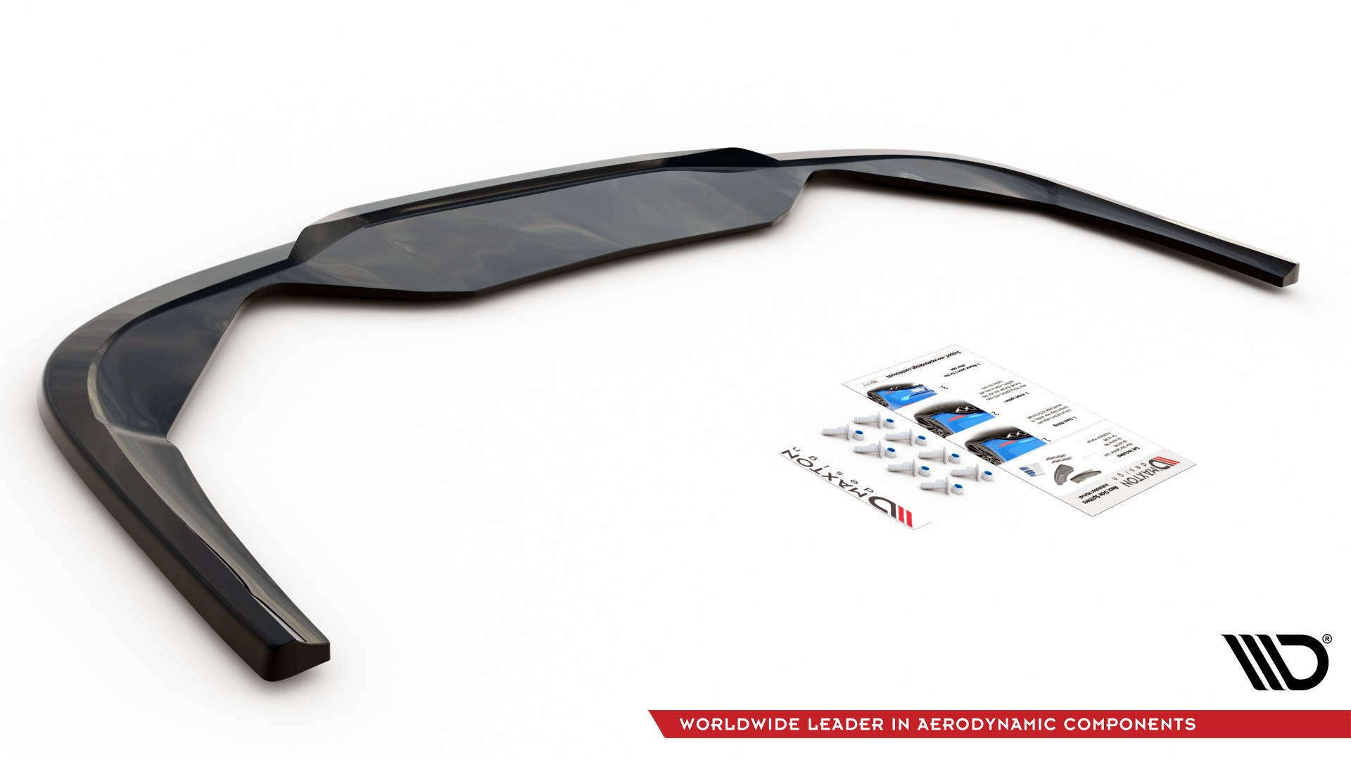 Street+ Mittlerer Diffusor Heck Ansatz RACE passend für Peugeot 508 GT Mk1 FL schwarz matt