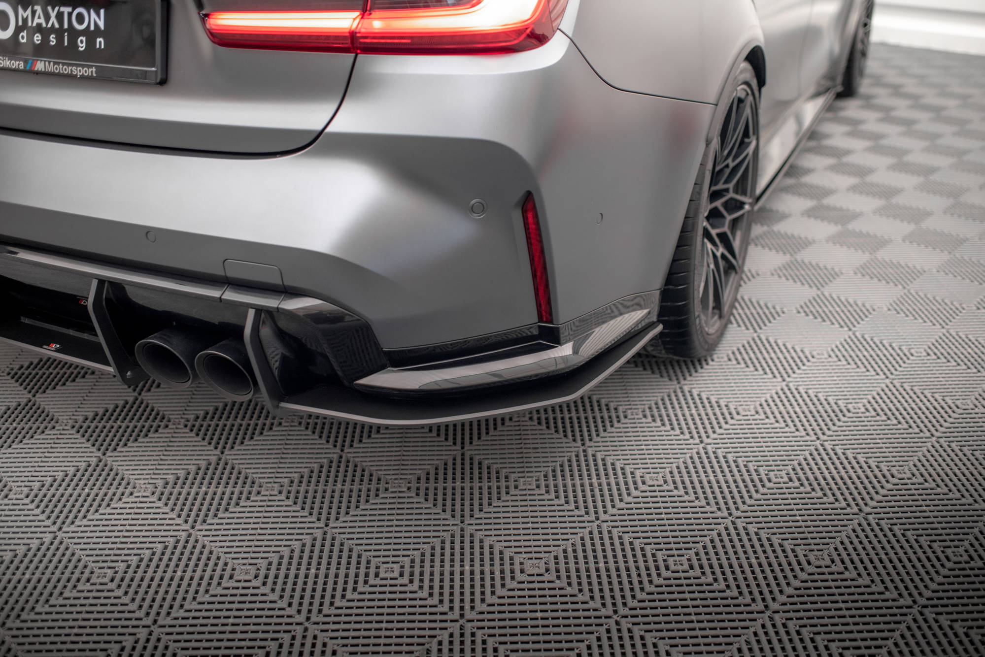 Street Pro Heck Ansatz Flaps passend für BMW M3 G80 rot