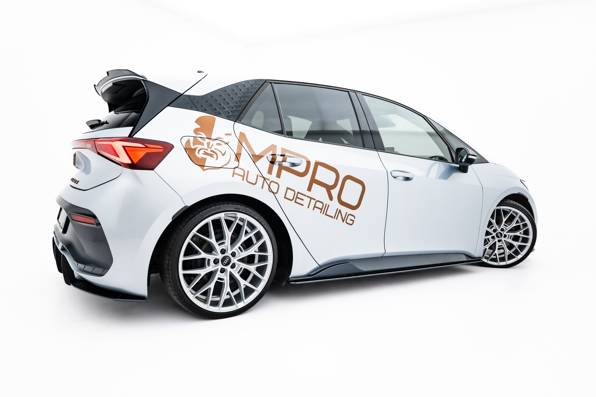 Seitenschweller Ansatz Paar passend für CUPRA Born Mk1 schwarz matt