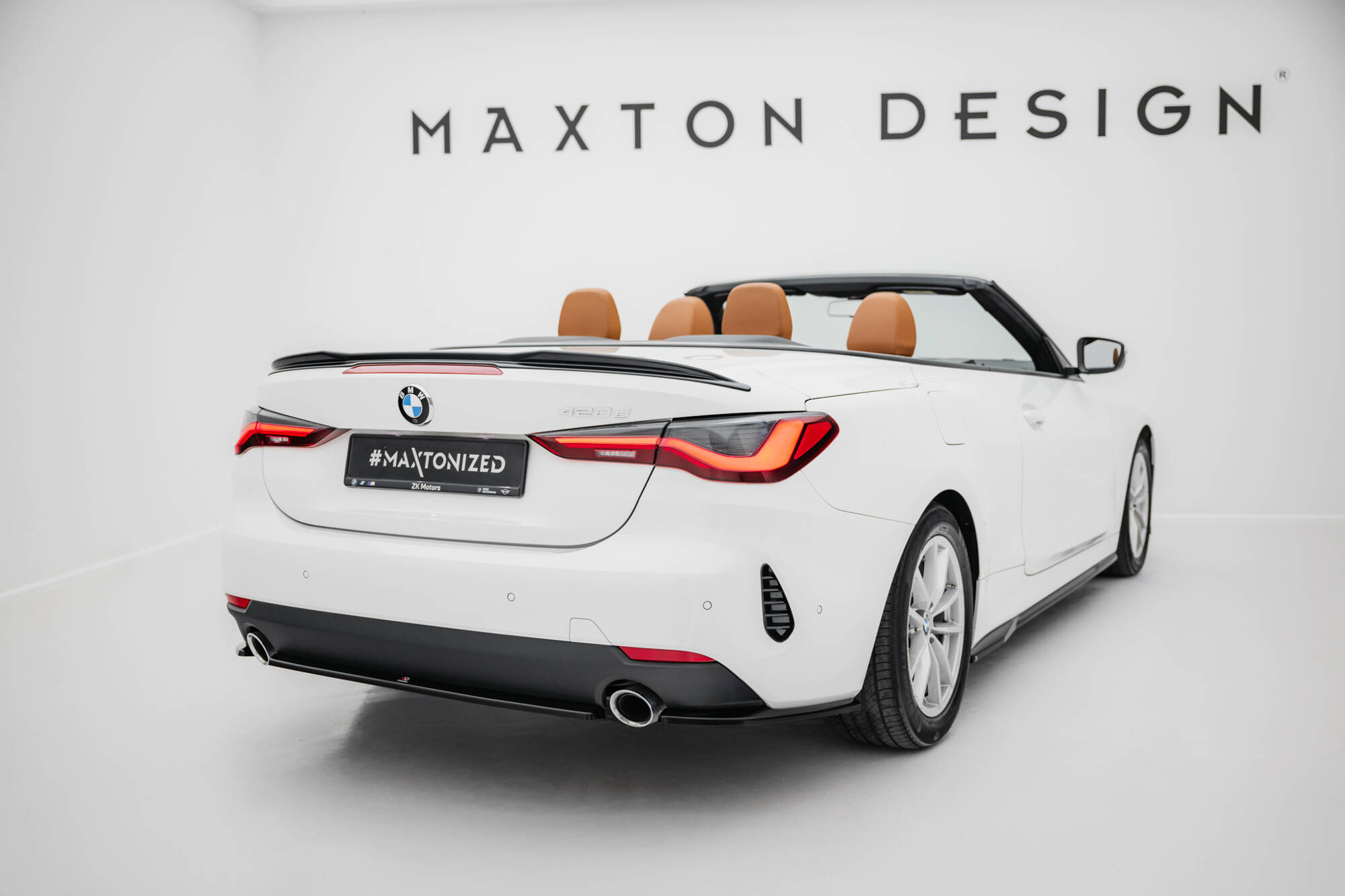 Street+ Heck Ansatz Flaps passend für BMW 4er Coupe / Cabrio G22 / G23 schwarz Hochglanz