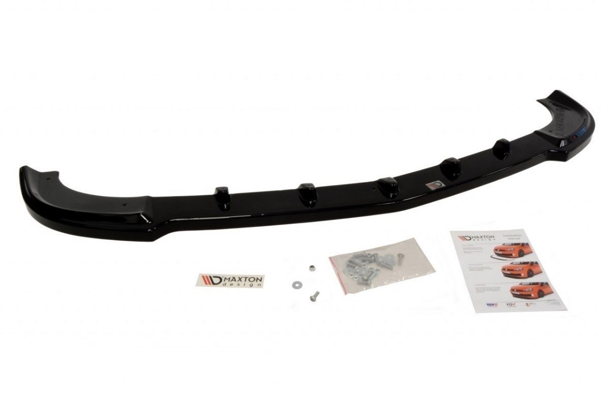 Street+ Spoilerlippe Front Ansatz passend für Mercedes SLK R170 für AMG 204 Stoßstange schwarz Hochglanz