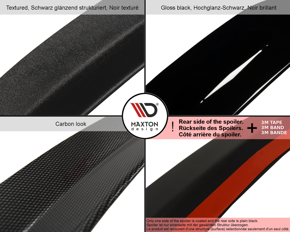 Spoiler CAP für TOYOTA C-HR schwarz Hochglanz