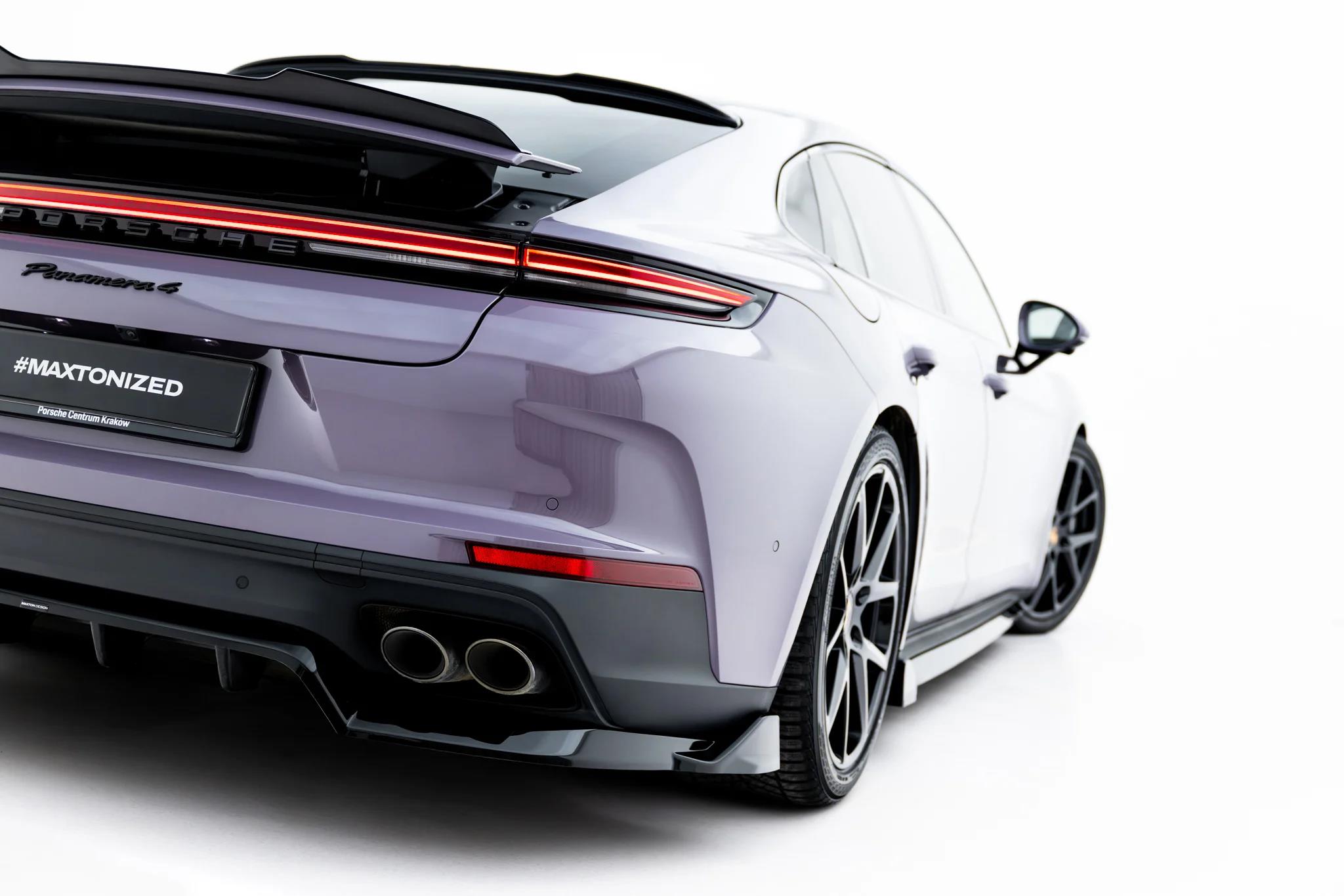 Street+ Mittlerer Diffusor RACE passend für Porsche Panamera 4 / 4S E-Hybrid / 4 E-Hybrid 972 schwarz Hochglanz