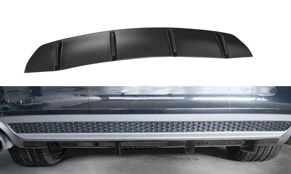 Diffusor Heck Ansatz für Audi A7 S-Line C7 schwarz Hochglanz