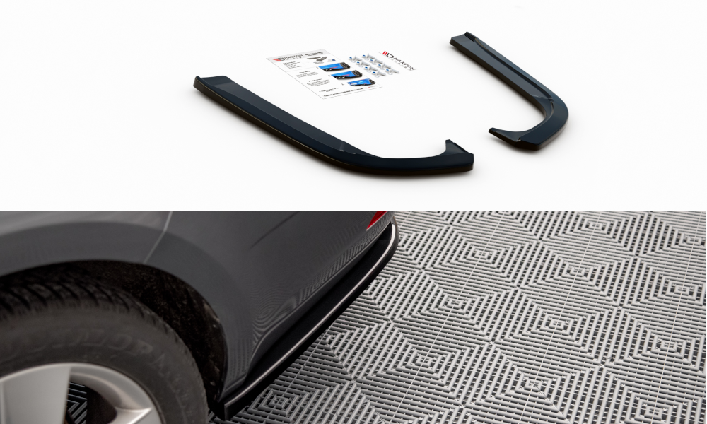 Street+ Heck Ansatz Flaps passend für Skoda Octavia Mk3 FL schwarz Hochglanz