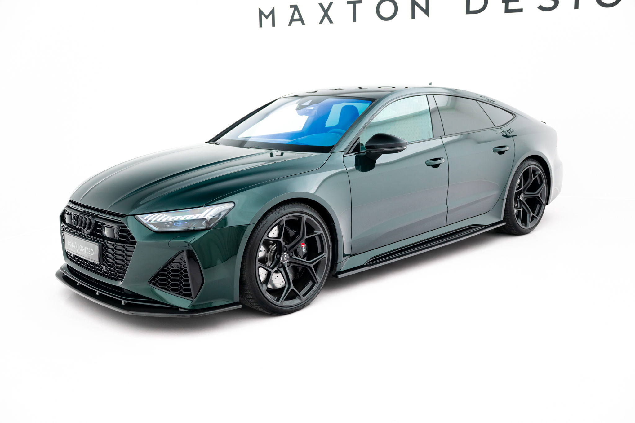 Carbon Fiber Seitenschweller Ansatz Leisten passend für Audi RS7 C8