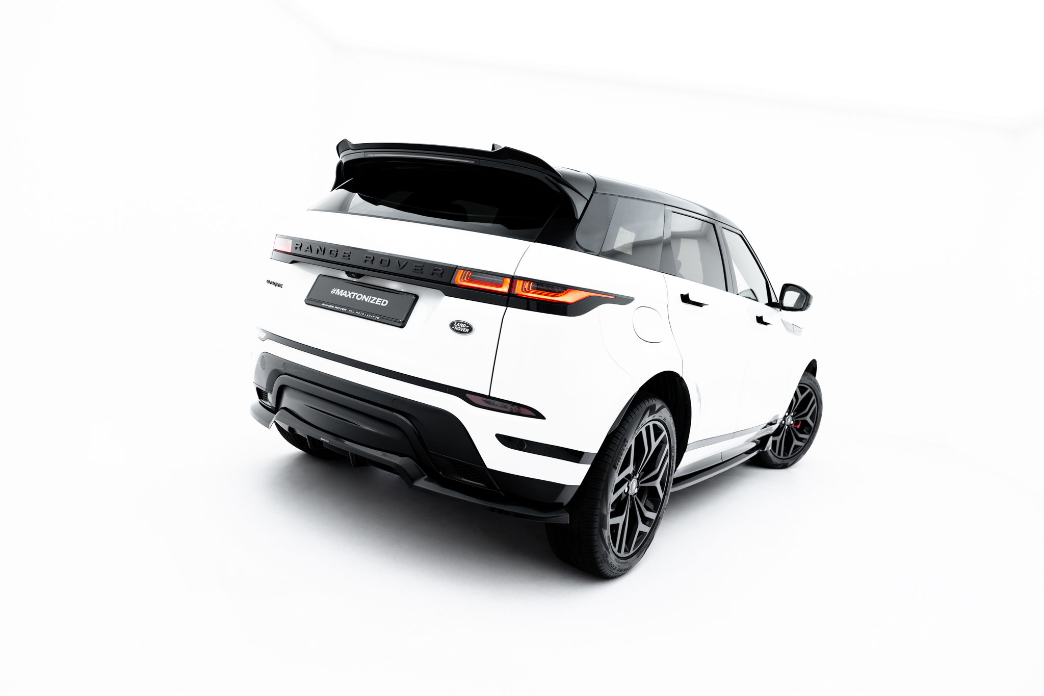 Diffusor Heckansatz passend für Land Rover Range Rover Evoque Dynamic Mk2 schwarz Hochglanz