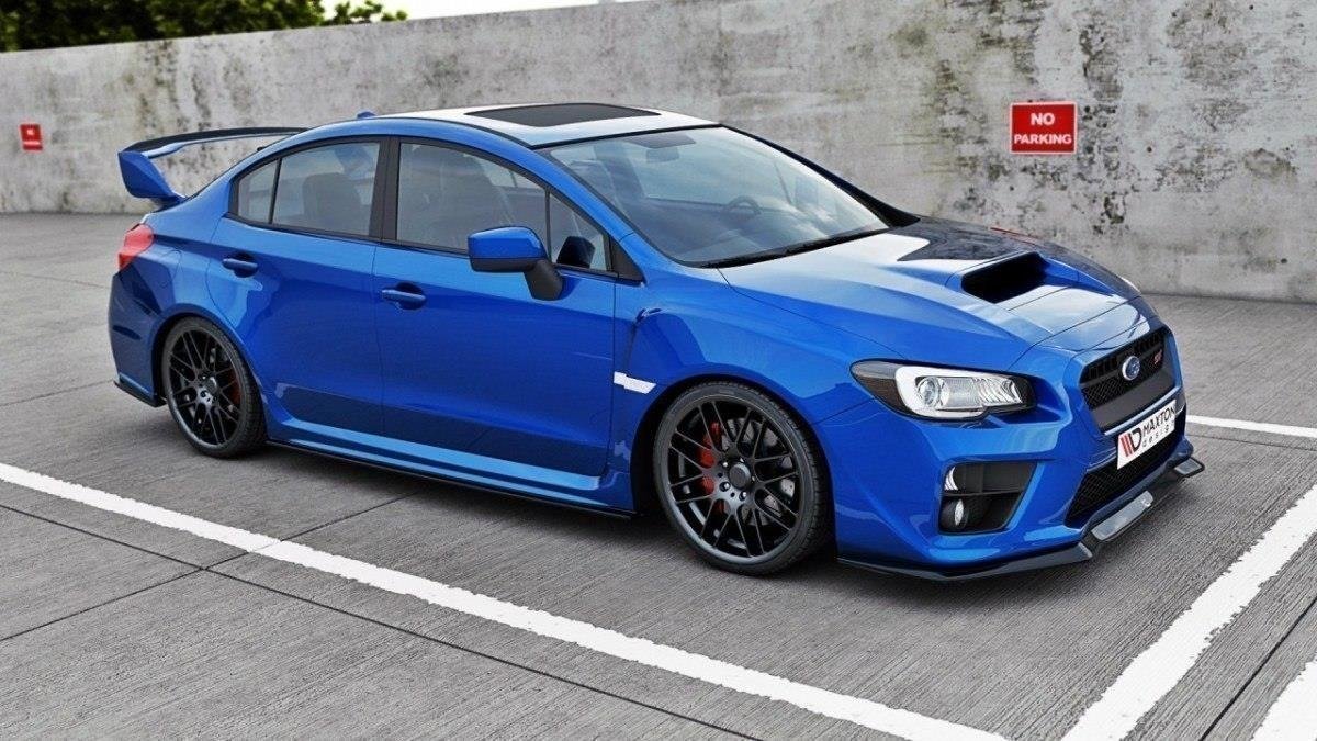 Street+ Seitenschweller Leisten V.1 passend für Subaru Impreza WRX STI MK4 schwarz Hochglanz