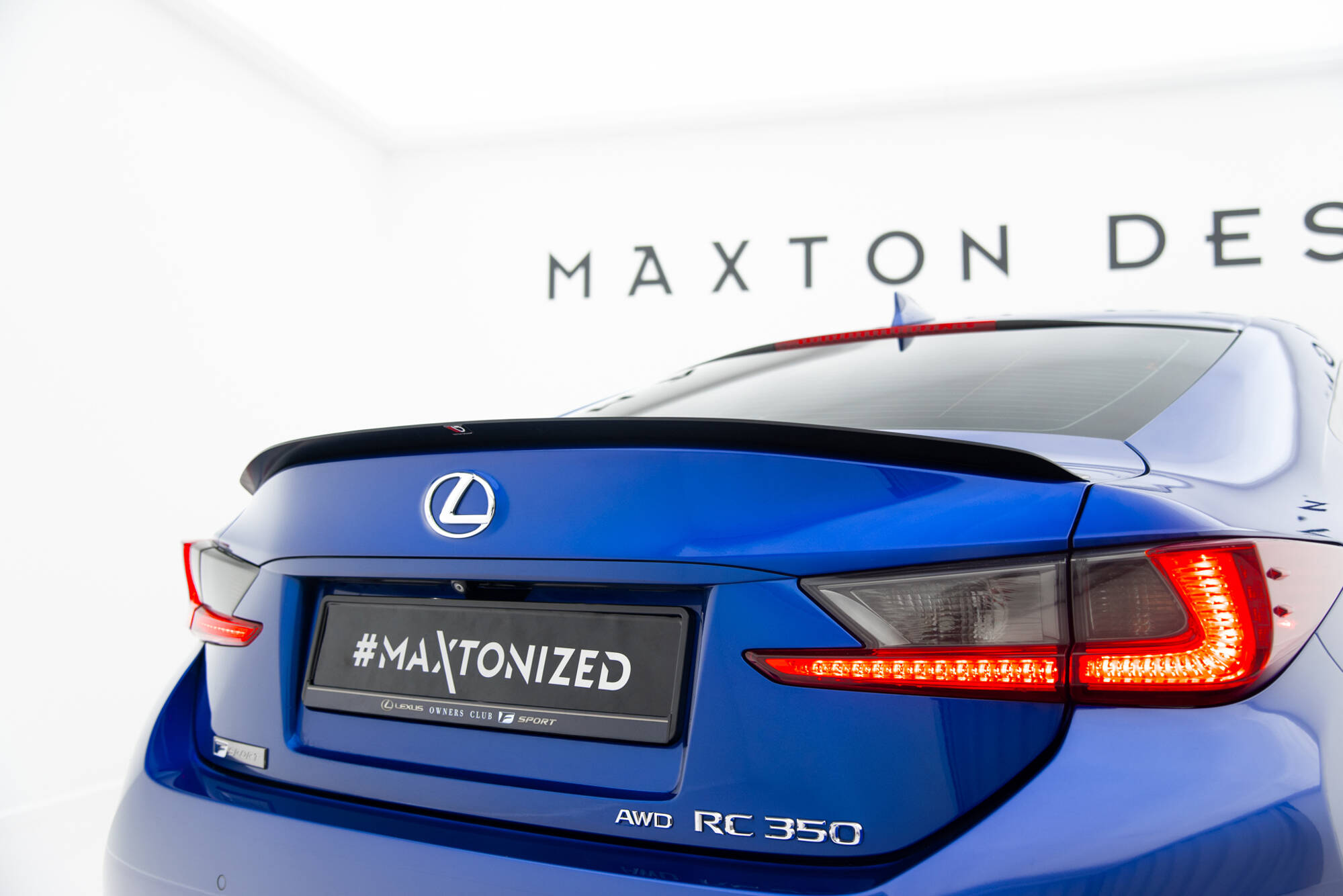 Spoiler CAP für Lexus RC Mk1 schwarz Hochglanz