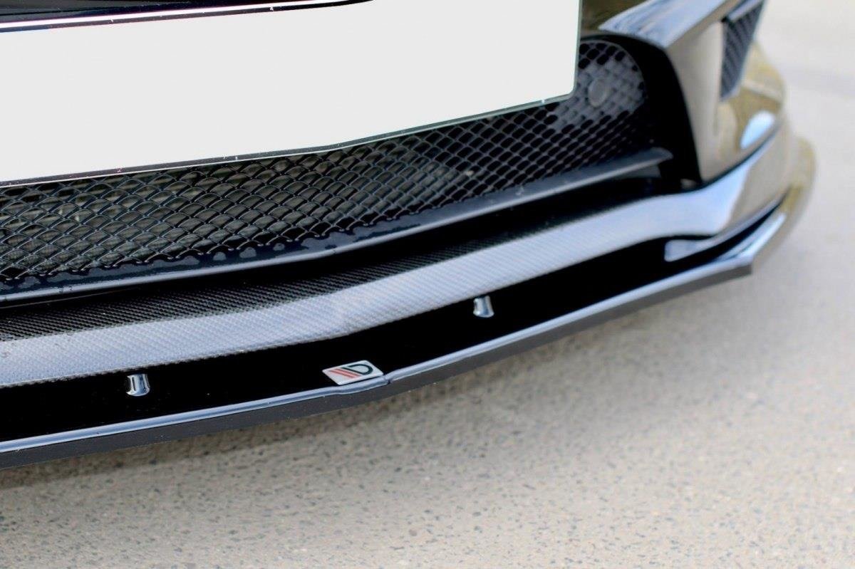 Street+ Spoilerlippe Front Ansatz V.2 passend für Mercedes CLA 45 AMG C117 vor FL schwarz Hochglanz
