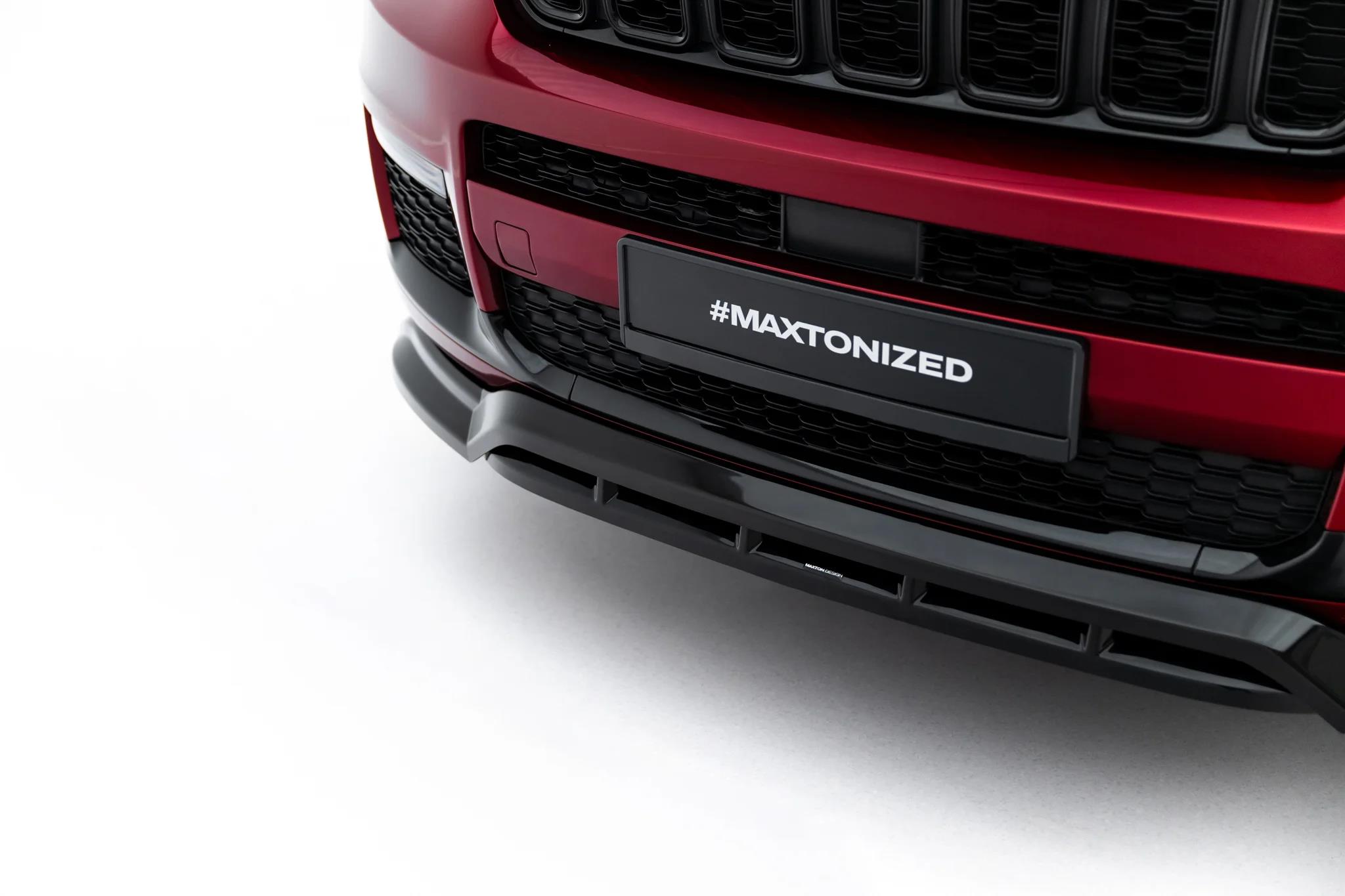 Frontlippe passend für Jeep Grand Cherokee L Mk5 schwarz Hochglanz