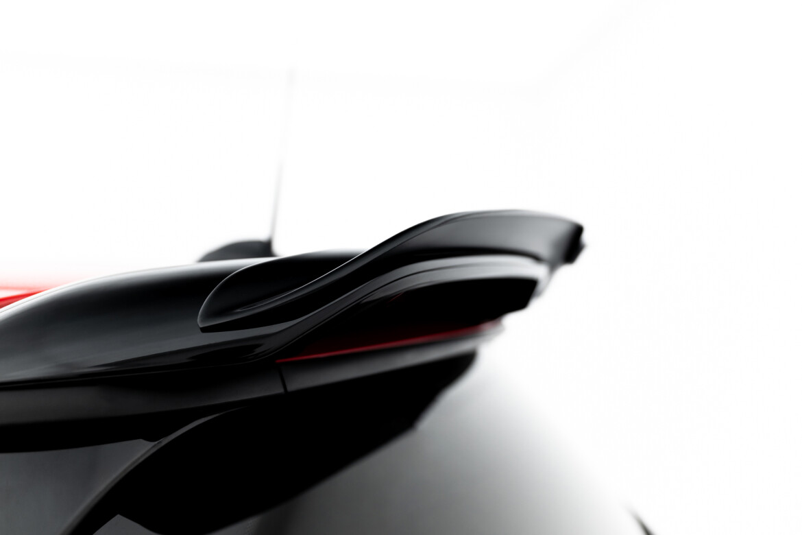 Heckspoiler Lippe passend passend für Mini Cooper John Cooper Works F65 schwarz Hochglanz