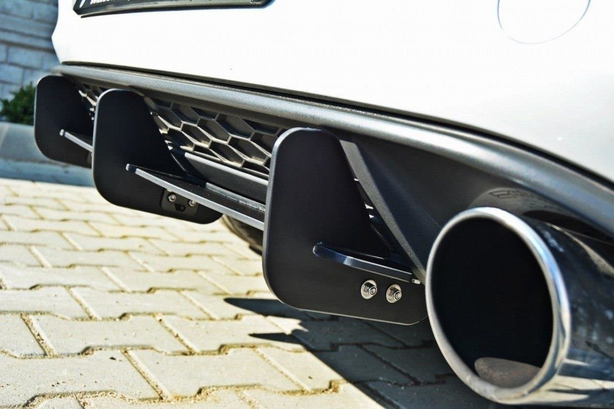 Diffusor für VW GOLF 7 GTI Diffusor Heck Ansatz für Heckschürze für & Heck Ansatz Flaps