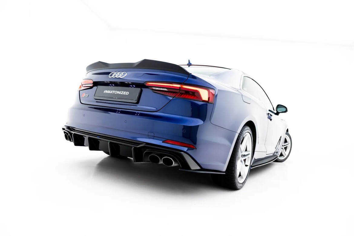 Diffusor Flaps passend für Audi S5 Coupe F5 roter Kern