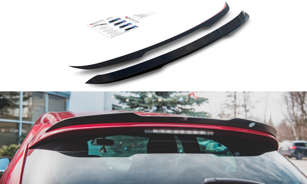 Heck Spoiler Aufsatz Abrisskante passend für Citroen DS4 schwarz Hochglanz
