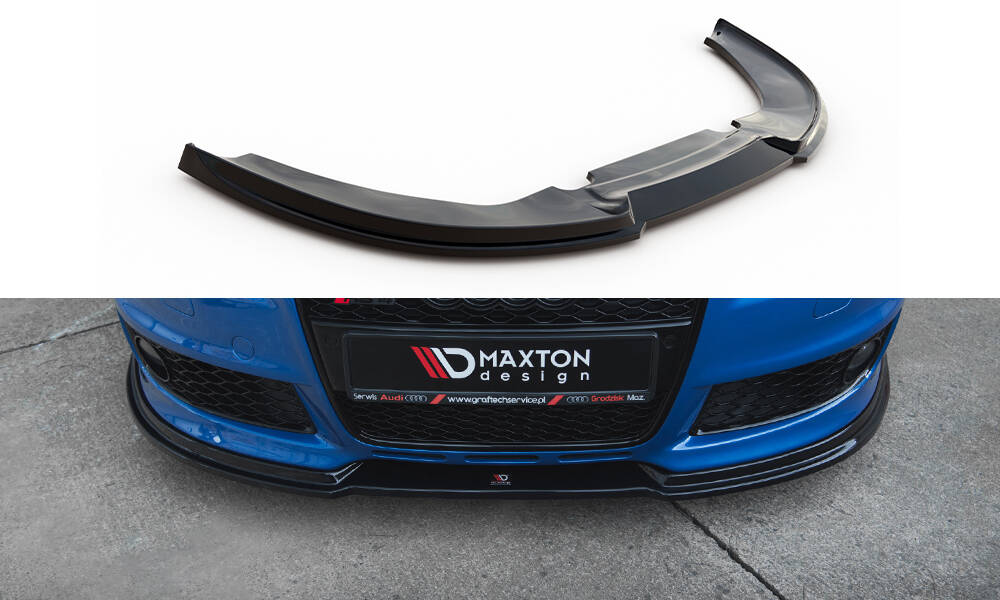 Front Ansatz V.1 für Audi RS4 B7 schwarz Hochglanz