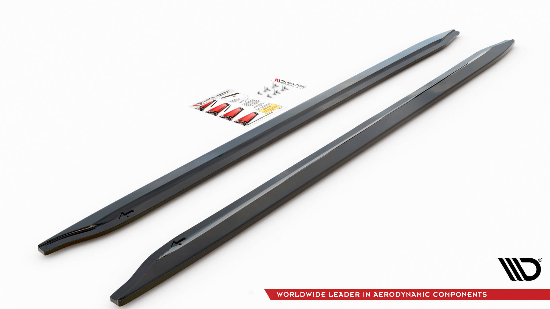 Street+ Seitenschweller Leisten V.1 passend für BMW M3 Limousine / Touring G80 / G81 schwarz Hochglanz