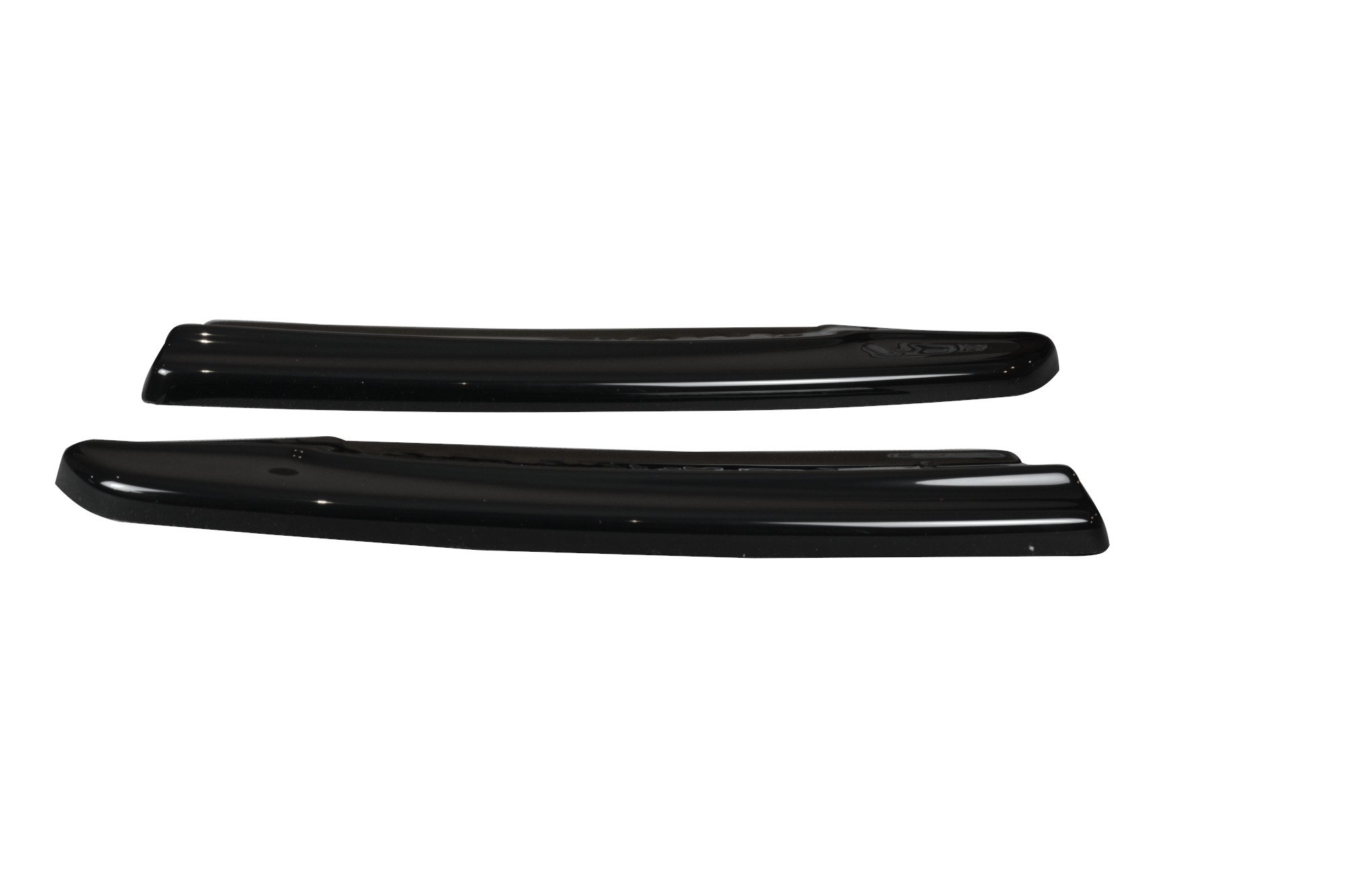 Heck Ansatz Flaps Diffusor für Mercedes-Benz CLA AMG-Line C117 schwarz Hochglanz