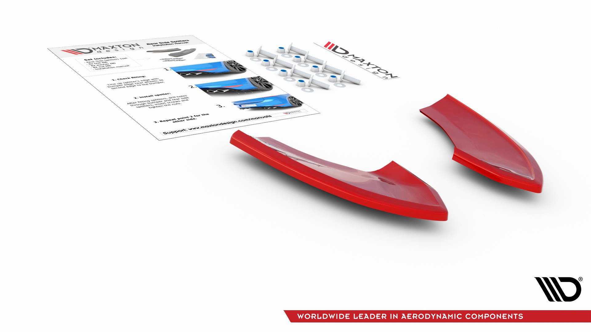 Heck Ansatz Flaps Diffusor für VW Golf 7 GTI TCR schwarz Hochglanz