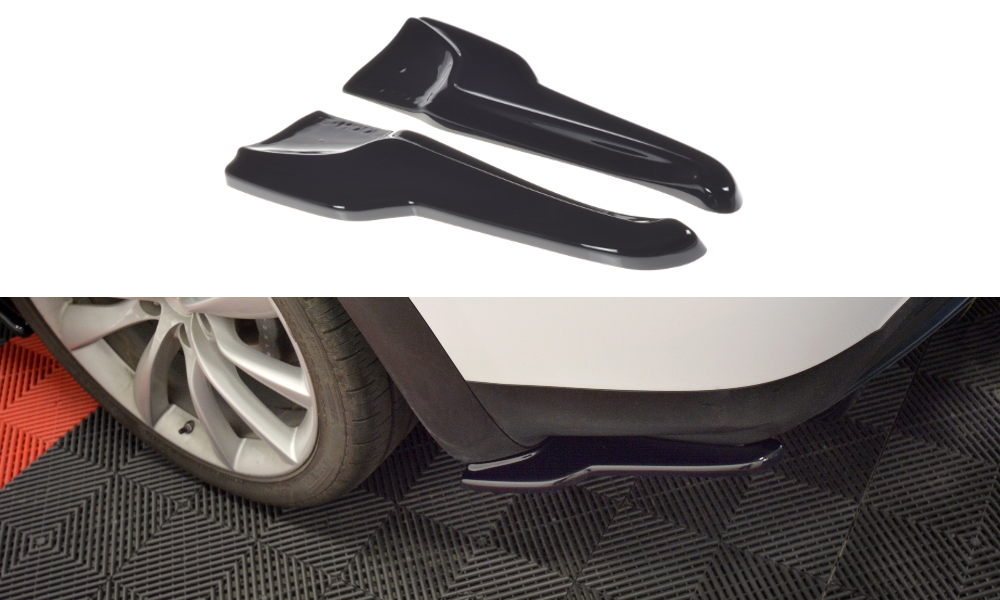 Diffusor Flaps V.2 passend für Tesla MODEL X schwarz Hochglanz