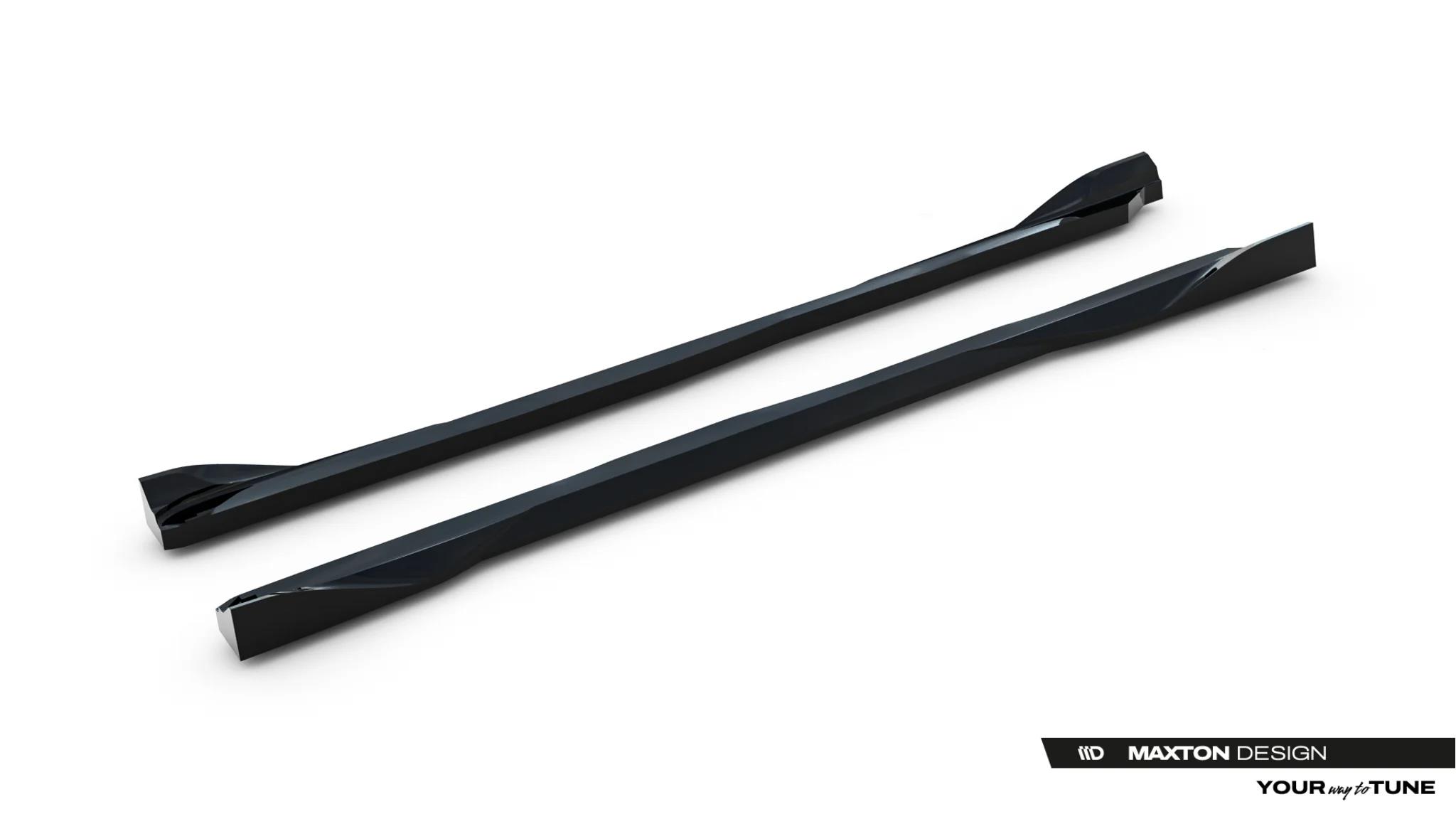 Seitenschweller Ansatz Paar V.2 passend für Toyota GR Yaris Mk4 Facelift schwarz Hochglanz
