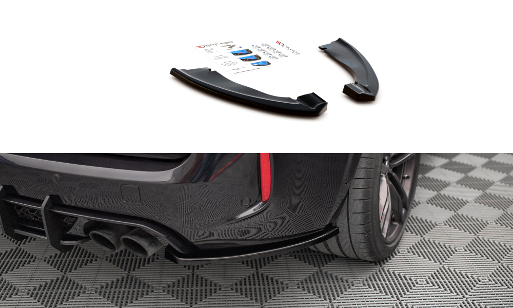 Street+ Heck Ansatz Flaps passend für BMW X5 M F85 schwarz Hochglanz