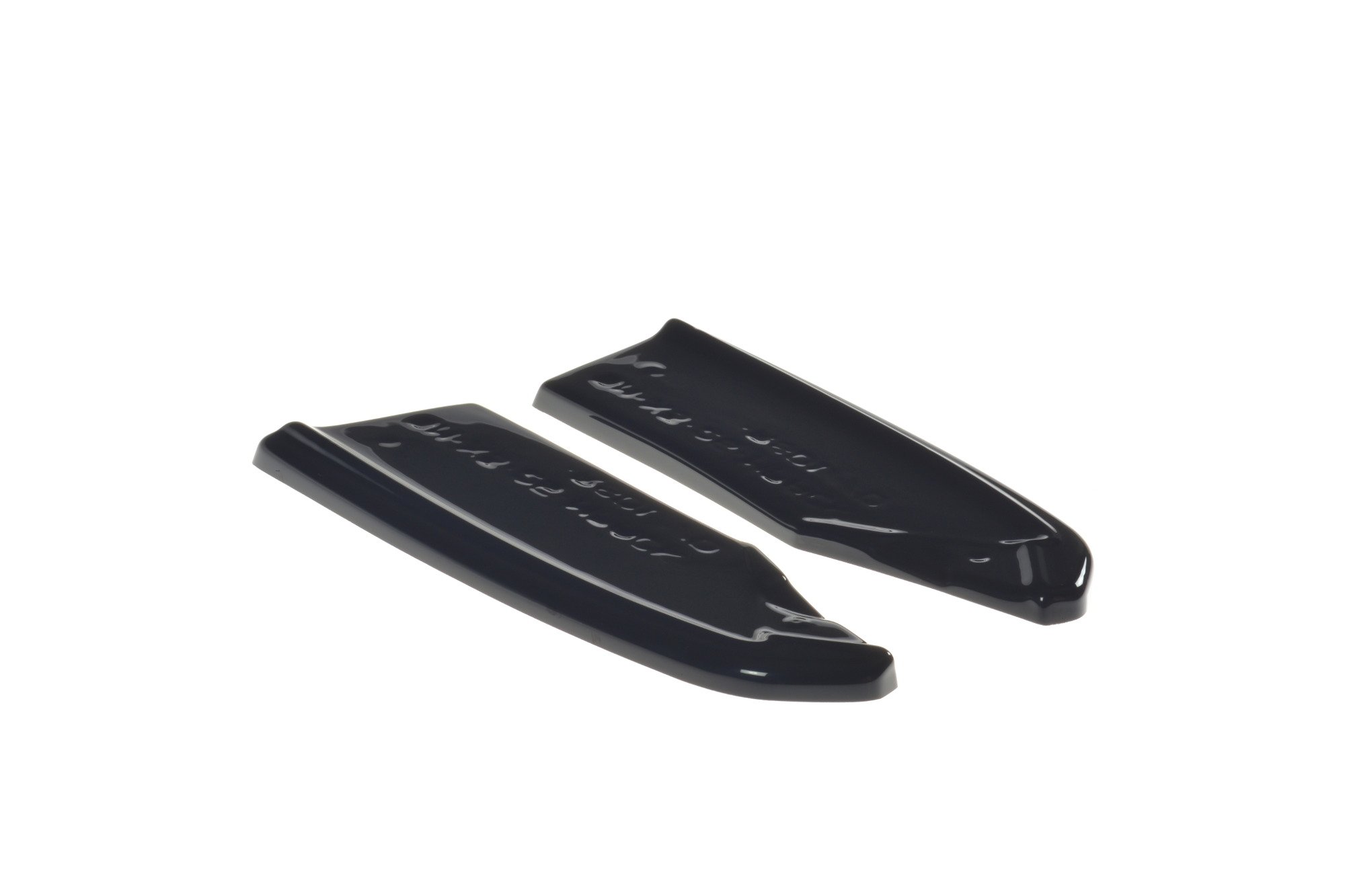 Heck Ansatz Flaps Diffusor für BMW X3 F25 M-Paket Facelift Carbon Look